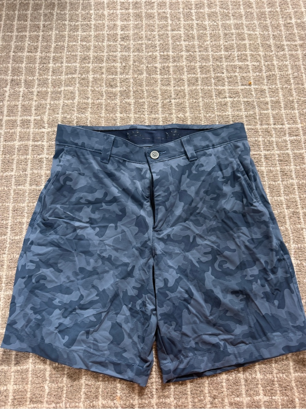 Southern Tide Men's Blue Camo Athletic Shorts